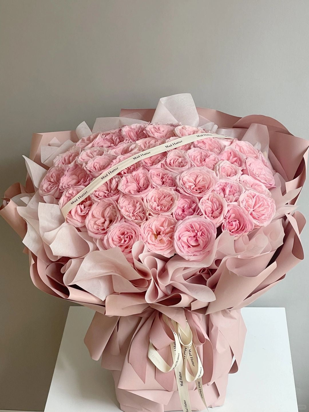 52 Pink Ohara Roses Bouquet